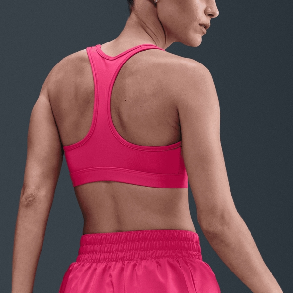 Nike Swoosh Dri-FIT Sports Bra - Rush Pink/White