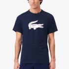 Lacoste Ultra Dry T-Shirt - Bleu Marine/Blanc