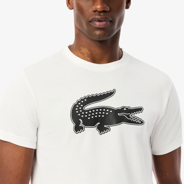 Lacoste Ultra Dry T-Shirt - Blanc/Noir