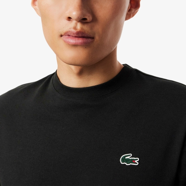 Lacoste Ultra Dry Printed Logo Camiseta - Noir