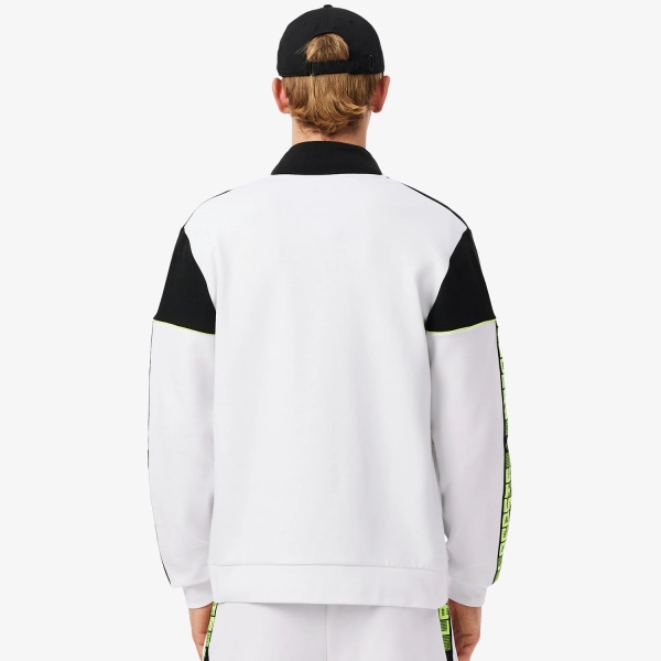 Lacoste Colorblock Logo Sudadera - Blanc/Noir