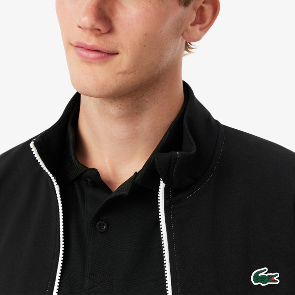 Lacoste Colorblock Logo Sudadera - Blanc/Noir