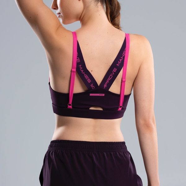 NOX Pro Logo Sujetador Deportivo - Deep Purple