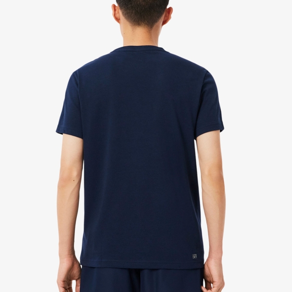 Lacoste Ultra-Dry Printed Camiseta - Bleu Marine
