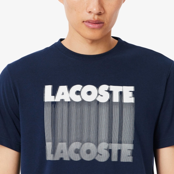 Lacoste Ultra-Dry Printed Camiseta - Bleu Marine