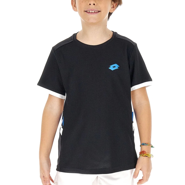 Polo y Camiseta Padel Niño Lotto Squadra III Camiseta Nino  All Black 2188841CL