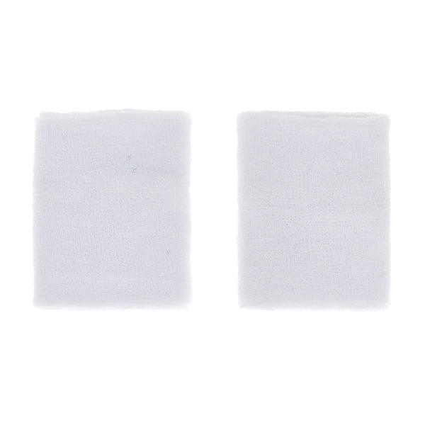 Lotto Court 3.5in Small Wristbands - Bright White/Navy Blue