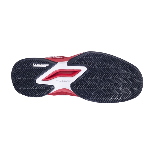 Babolat Jet Mach 3 Clay Niños - Cherry Tomato/White
