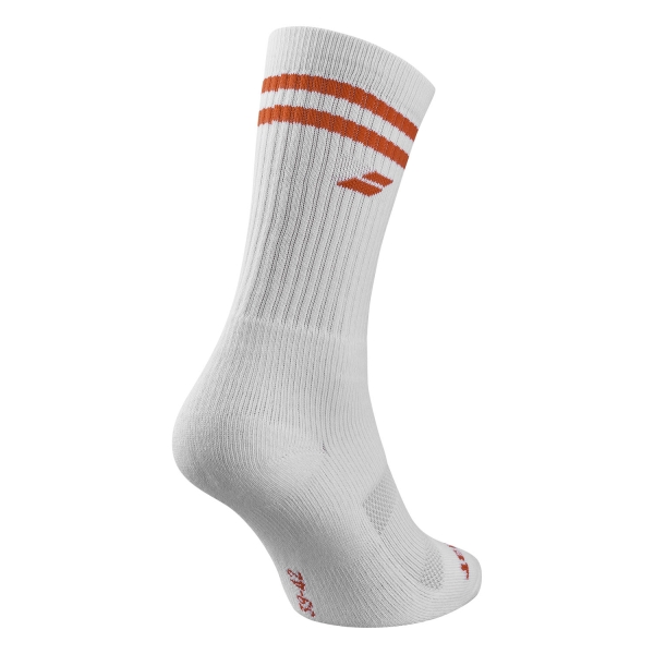 Babolat Team Logo Calcetines - White/Cherry Tomato