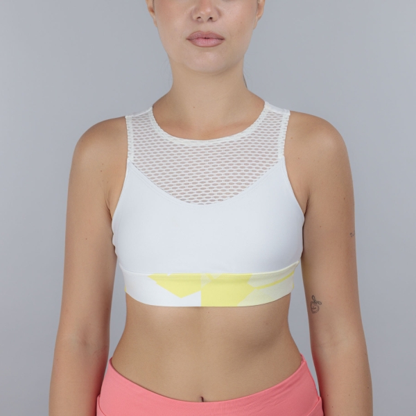 Sujetador Deportivo y Ropa Interior Mujer Mizuno Daybreakers Sujetador Deportivo  White/Lemon Tonic 62GAC70374
