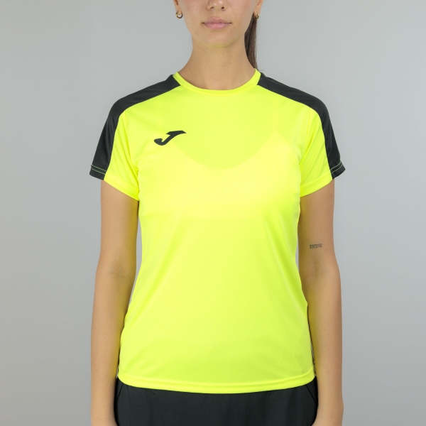 Camiseta y Polo Padel Mujer Joma Academy Camiseta  Fluor Yellow/Black 901141.061