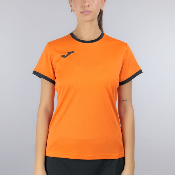 Camiseta y Polo Padel Mujer Joma Combi Premium Camiseta  Orange/Black 902655.881