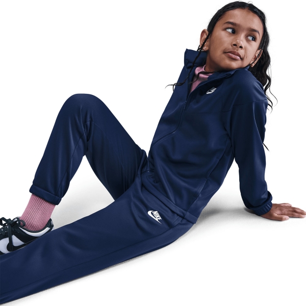 Nike Dri-FIT Chándal Niños - Midnight Navy/White