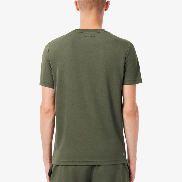Lacoste Ultra Dry Back Print Camiseta - Vert Kaki