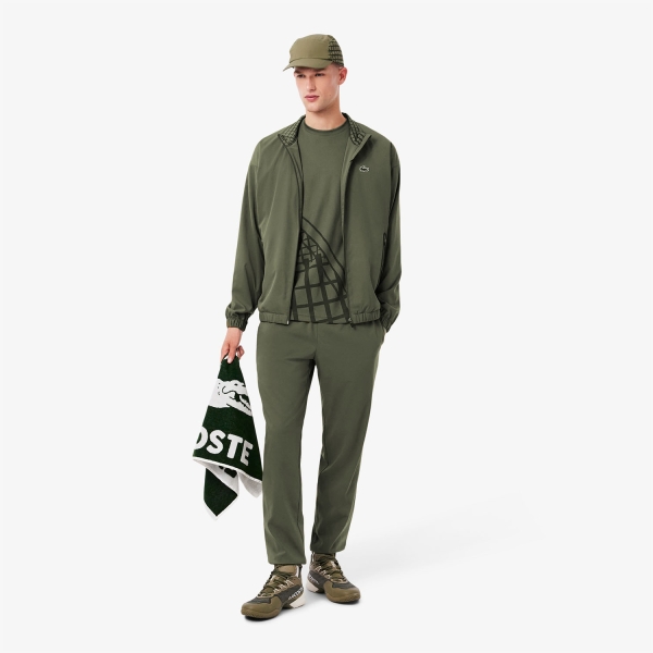 Lacoste Ultra Dry Back Print Camiseta - Vert Kaki