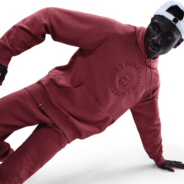 Nike Court Dri-FIT Heritage Sudadera - Cedar/Team Red