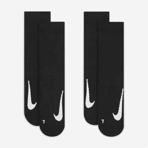 Nike Multiplier Cushioned x 2 Calze - Black
