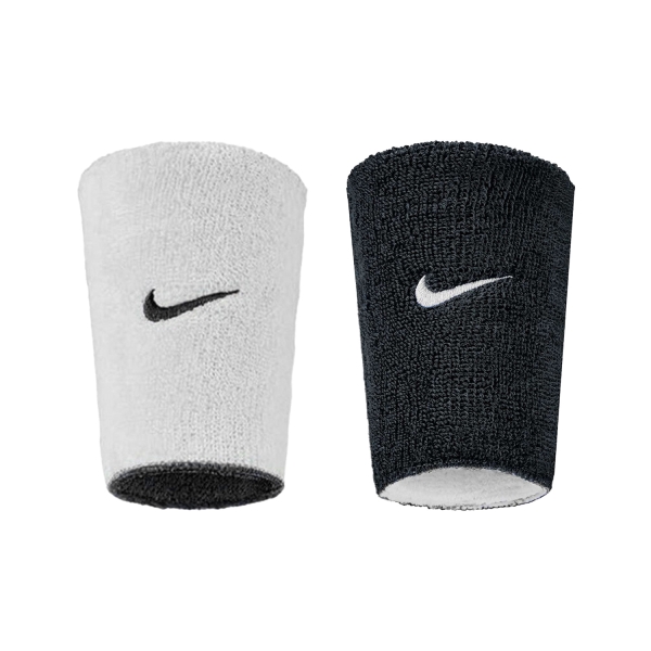 Nike Swoosh Classic Polsini Lunghi - Black/White