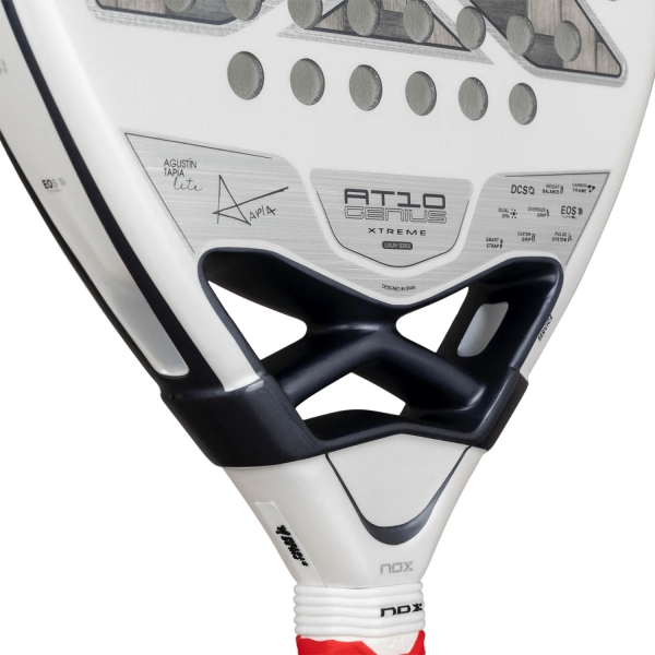 NOX AT10 Genius 12K Alum XTREME Lite Padel - White/Grey