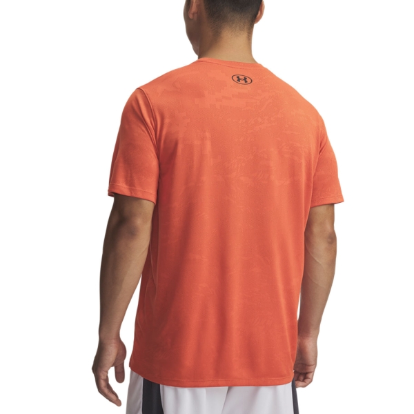 Under Armour Tech Vent Jacquard Camiseta - Orange Base/Black