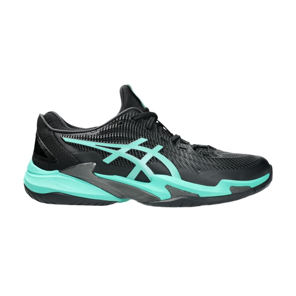 Men's Padel Shoes ASICS Court FF 3  Black/Aurora Green 1041A370002