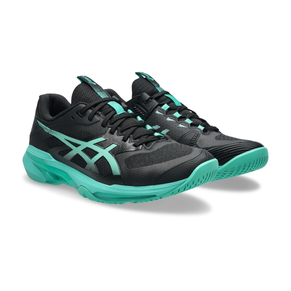 ASICS Solution Speed FF 4 - Black/Aurora Green