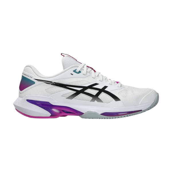 Men's Padel Shoes ASICS Solution Speed FF 4 Clay  White/Digital Sakura 1041A533101