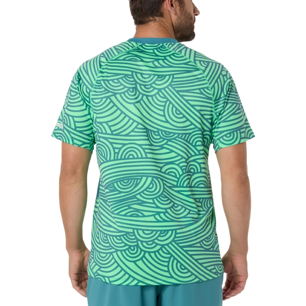 ASICS Court AOP Camiseta - Misty Pine/Vital Green
