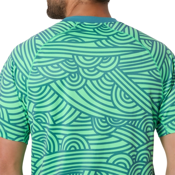 ASICS Court AOP Camiseta - Misty Pine/Vital Green