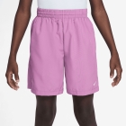 Nike Dri-FIT Icon 6in Shorts Niño - Light Magenta/White