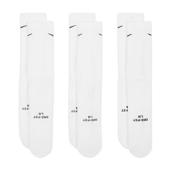 Nike Everyday Elevated x 3 Calze - White