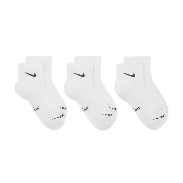 Nike Everyday Elevated Ankle x 3 Calze - White