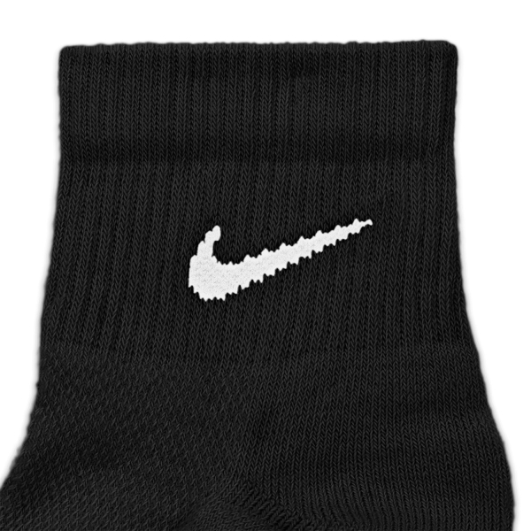 Nike Everyday Elevated Ankle x 3 Calze - Black