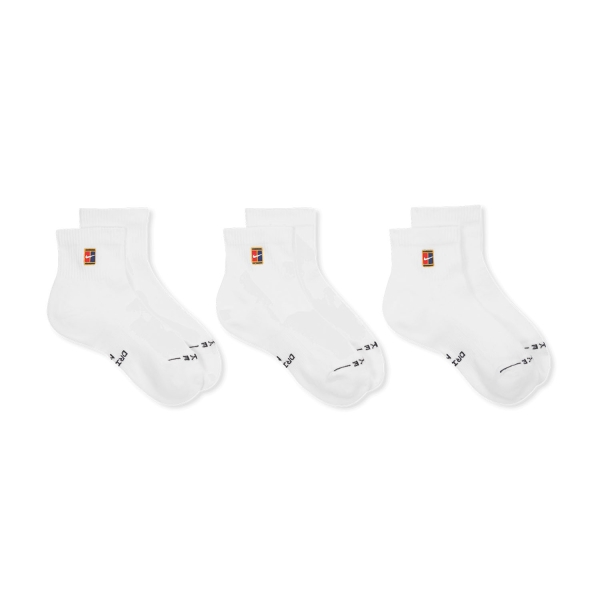 Nike Court Everyday Elevated x 3 Calze - White