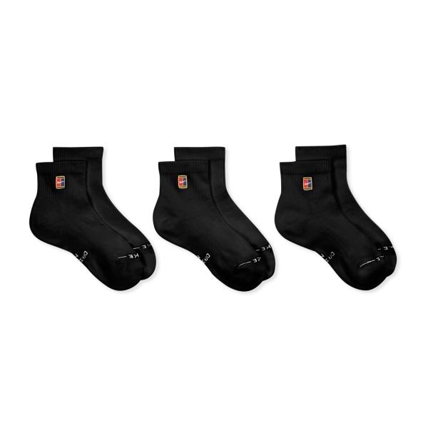 Nike Court Everyday Elevated x 3 Calze - Black
