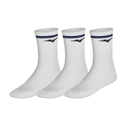 Mizuno Line x 3 Calcetines - White/Estate Blue