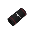 Mizuno Logo Large Wristbands - Black/Sun Dried Tomato