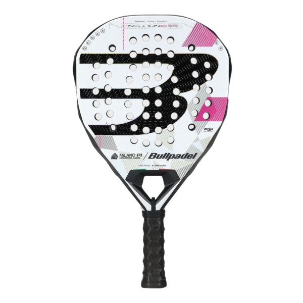Bullpadel LTD Collection Padel Racket Bullpadel Neuron 02 Edge Milano Padel Black/White/Fuchsia 495176