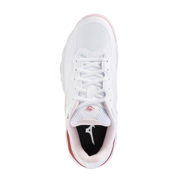 Mizuno Wave Enforce Court Clay - White/Pinkesque/Barbados Cherry