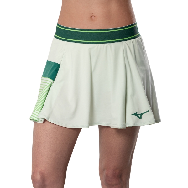 Women's Padel Skirts and Shorts Mizuno Stargazer Flying Skirt  Phantom Green 62GBD20103