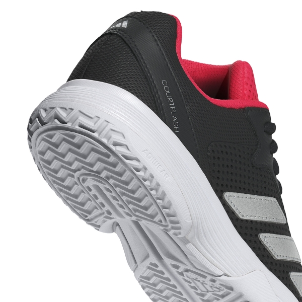 adidas Courtflash Bambini - FTWR White/Silver Metallic/Core Black