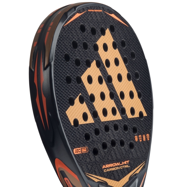 adidas Arrow Hit Carbon CTRL Padel - Anthracite/Orange