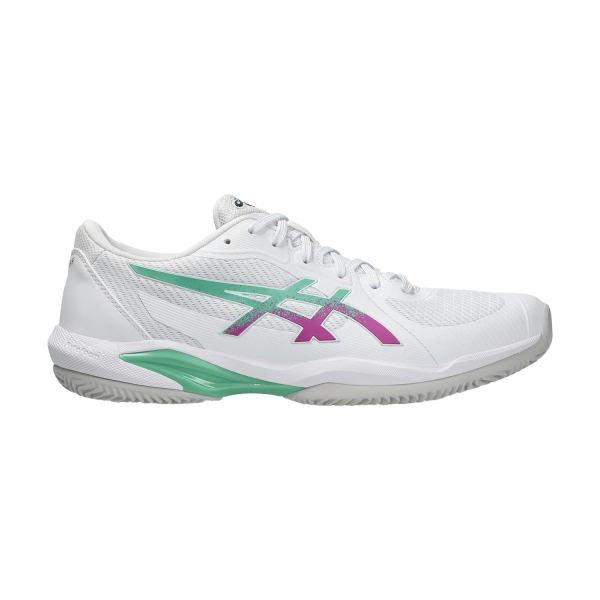 Men's Padel Shoes ASICS Solution Swift FF 2 Clay  White/Digital Sakura 1041A467104
