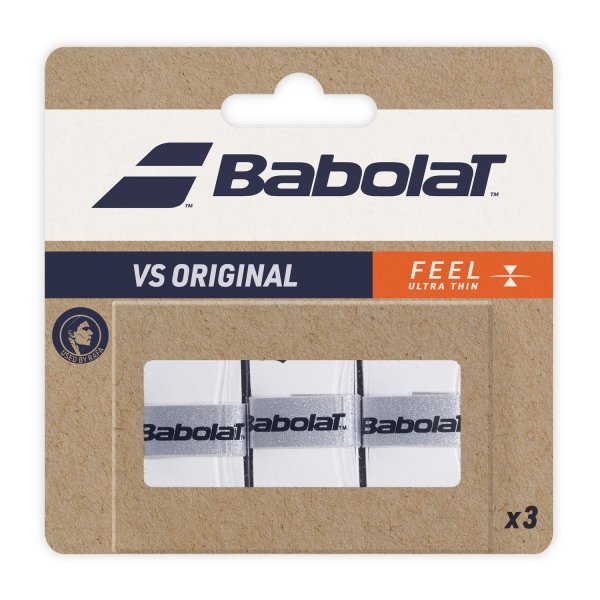 Padel Overgrip Babolat VS Original Overgrip x 3  White 653040101