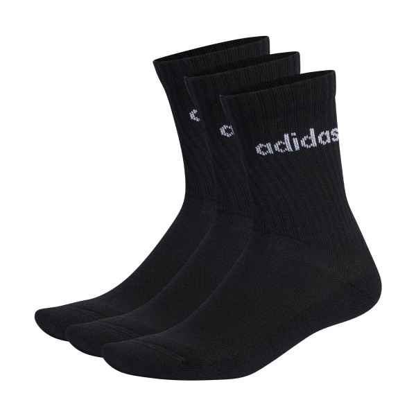 Calze Padel adidas Linear Cushioned x 3 Calze  Black/White IC1301