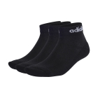 adidas Linear Cushioned Low x 3 Calze - Black/White adidas Linear Cushioned Low x 3 Calze - Black/White