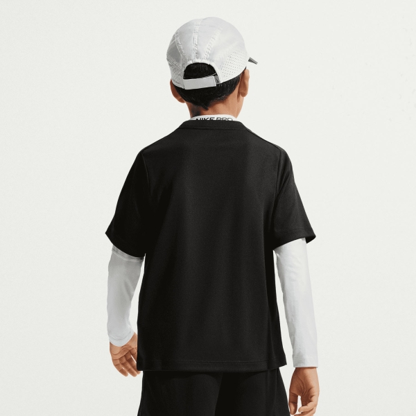 Nike Multi Swoosh Maglietta Bambino - Black/White