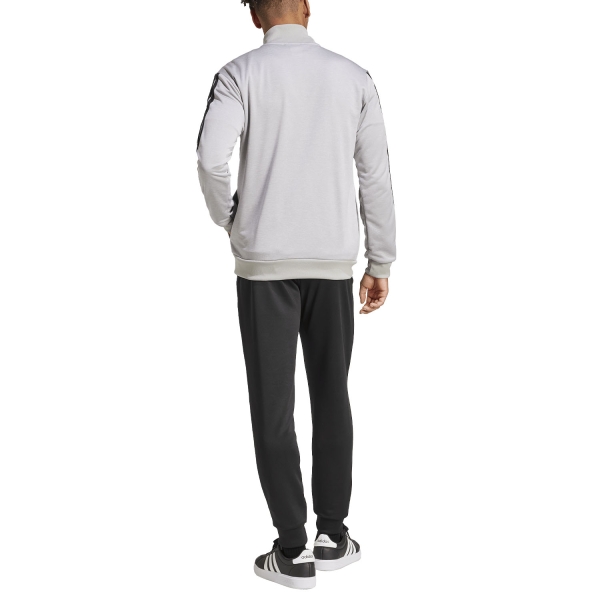 adidas Three Stripes Bodysuit - Medium Grey Heather/Mgh Solid Grey