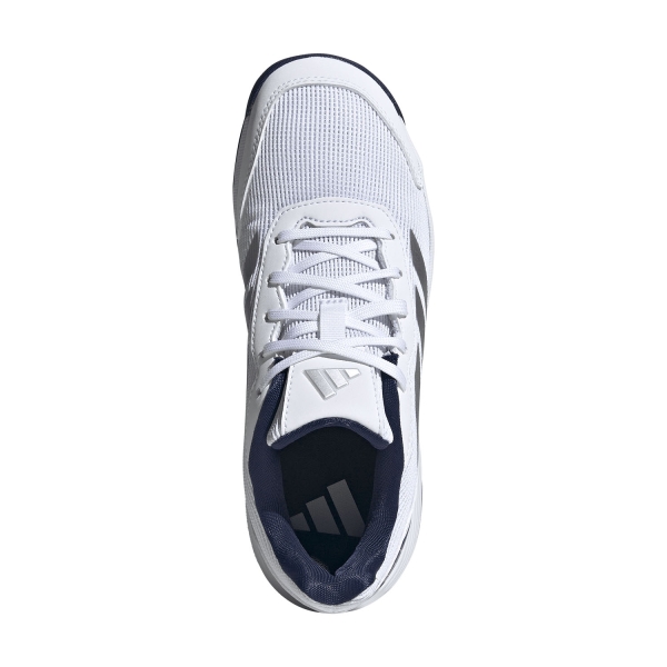 adidas Crazyquick Padel Bambini - FTWR White/Silver Metallic/Dark Blue