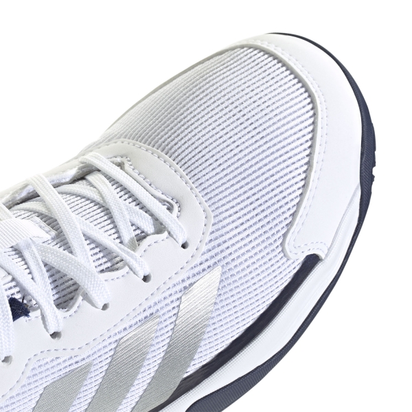 adidas Crazyquick Padel Bambini - FTWR White/Silver Metallic/Dark Blue